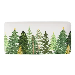 Plow & Hearth Plates & Platters>Shades of Green Serveware Rectangular Melamine Platter with Spreader Set