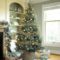 Plow & Hearth Faux Flowers & Plants>Shimmering Misty Pine Christmas Tree, 6'H