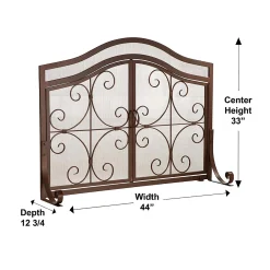 Plow & Hearth Fireplace Screens With Doors><noscript><img width=