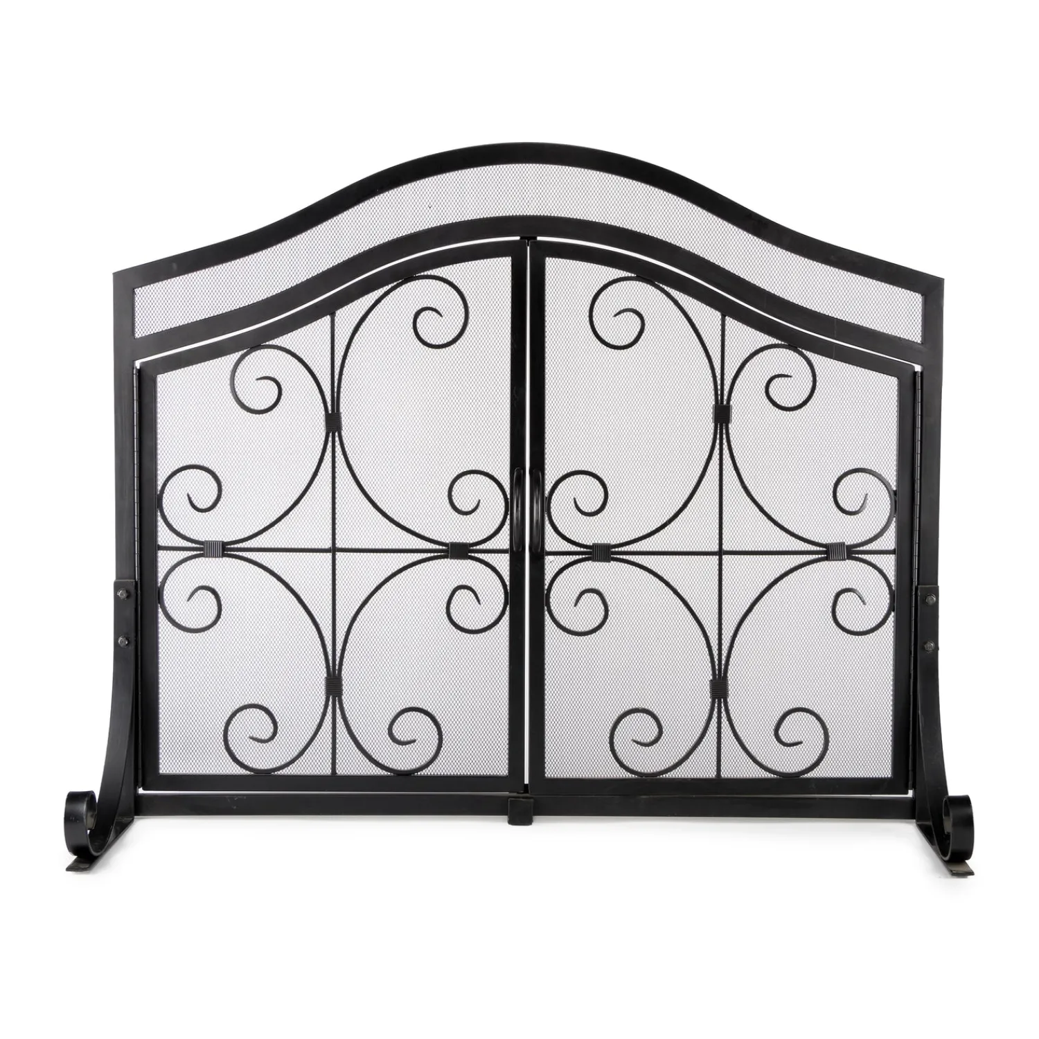 Plow & Hearth Fireplace Screens With Doors>Small Crest Fireplace Screen With Doors