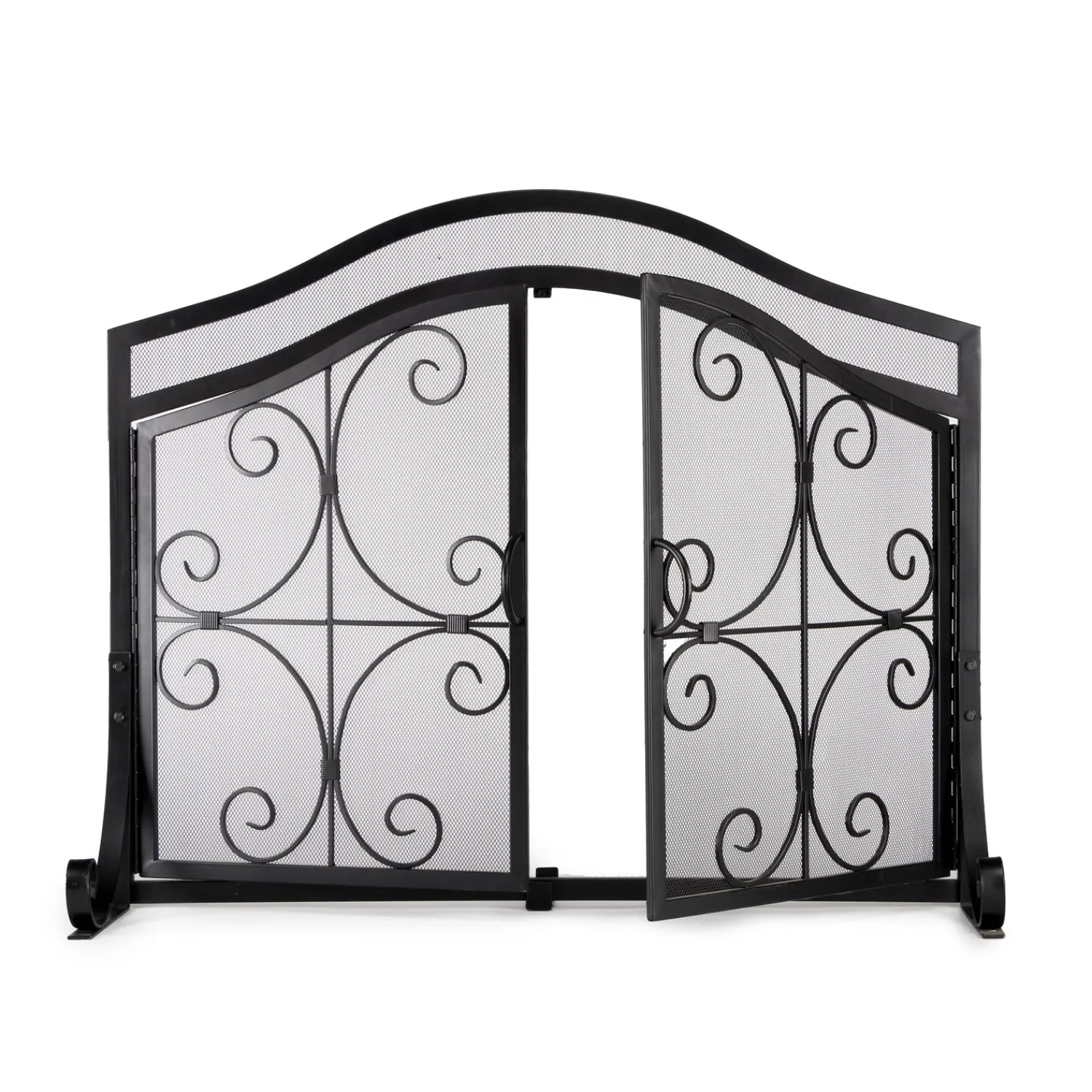 Plow & Hearth Fireplace Screens With Doors>Small Crest Fireplace Screen With Doors