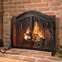 Plow & Hearth Fireplace Screens With Doors><noscript><img width=