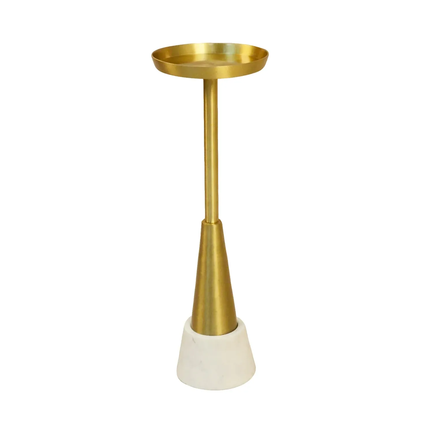 Plow & Hearth Accent Tables>Small Davenport Drink Table Gold