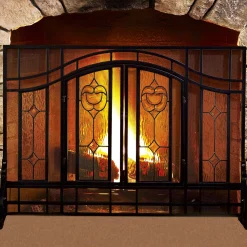 Plow & Hearth Fireplace Screens With Doors><noscript><img width=