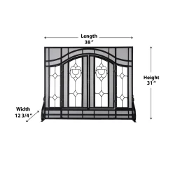 Plow & Hearth Fireplace Screens With Doors><noscript><img width=