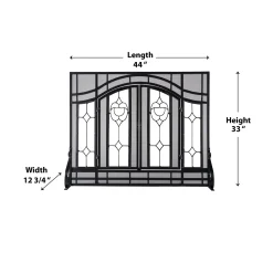 Plow & Hearth Fireplace Screens With Doors><noscript><img width=