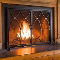 Plow & Hearth Fireplace Screens With Doors>Small Winchester Fireplace Screen with Doors