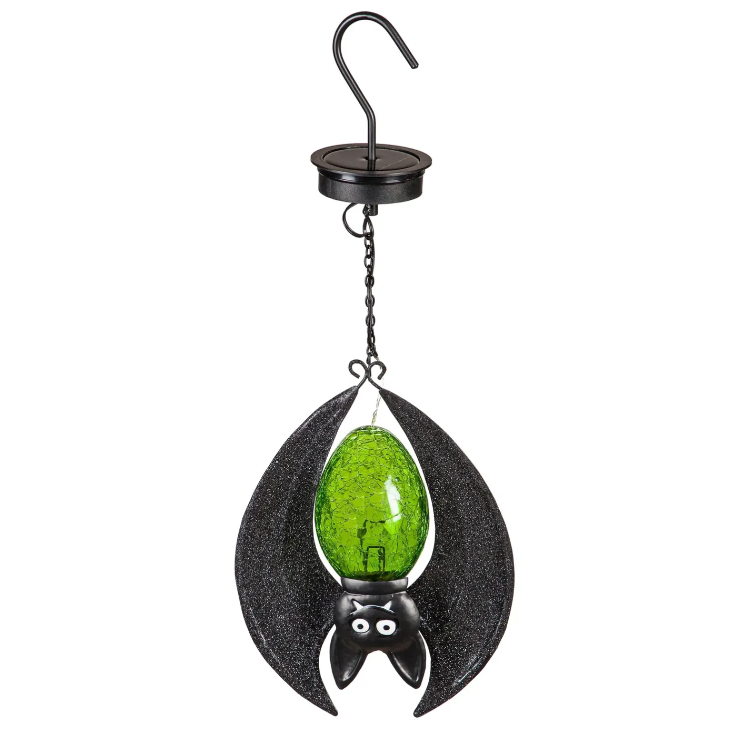 Plow & Hearth Lighted Garden Decorations>Solar Halloween Hanging Bats, Set of 3