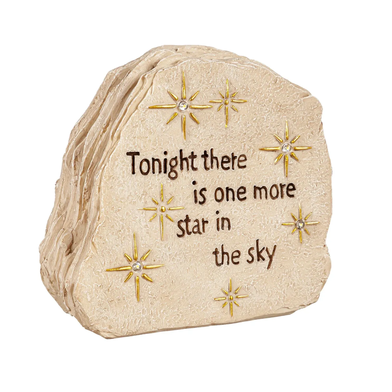 Plow & Hearth Solar Accents|Memorial & Garden Plaques>Solar Memorial Garden Stone