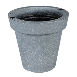 Plow & Hearth Solar Accents|Planters & Plant Stands>Solar Stone Planter