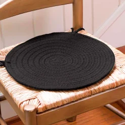 Plow & Hearth Chairs & Rockers|Rockers & Gliders>Solid Color Country Classic Braided Polypropylene Chair Pad, 15" dia.