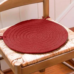 Plow & Hearth Chairs & Rockers|Rockers & Gliders>Solid Color Country Classic Braided Polypropylene Chair Pad, 15" dia.