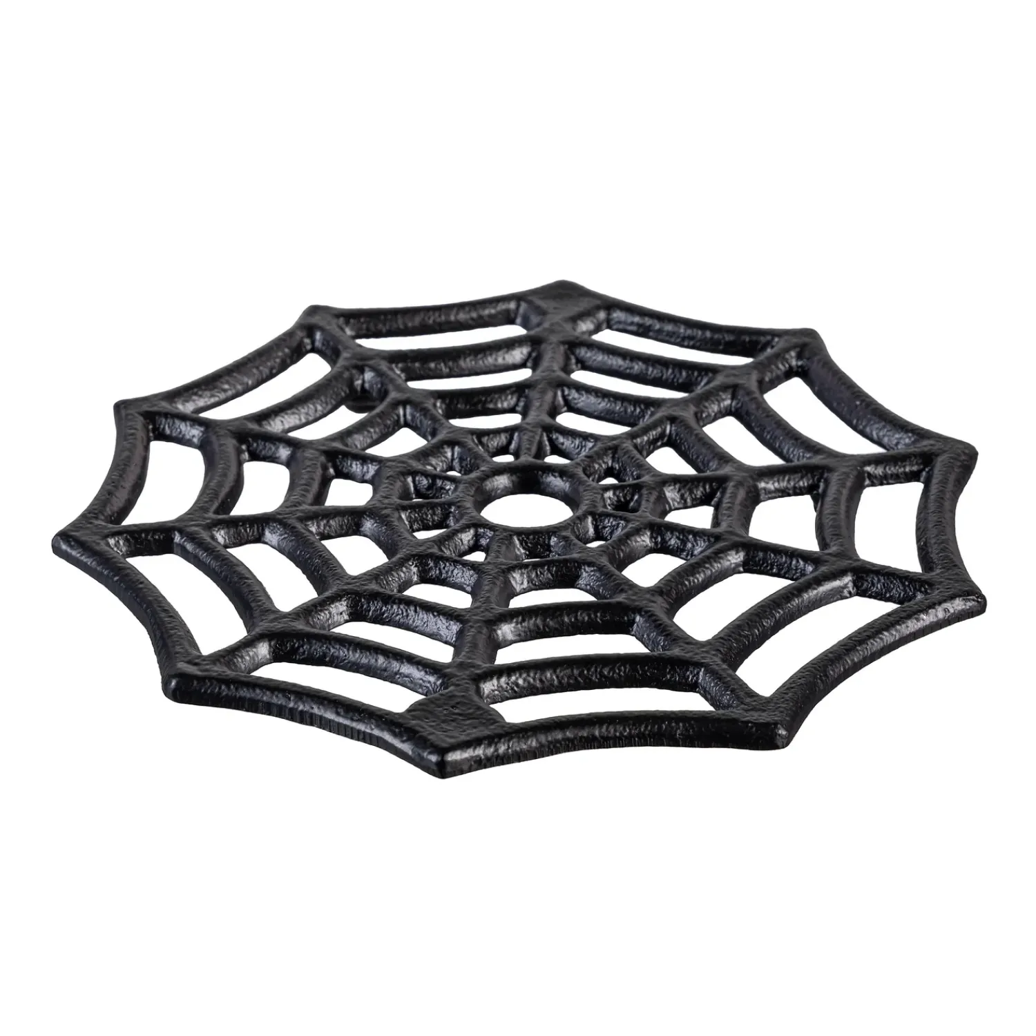 Plow & Hearth Trivets & Spoon Rests>Spider Web Metal Trivet, 8.25"L
