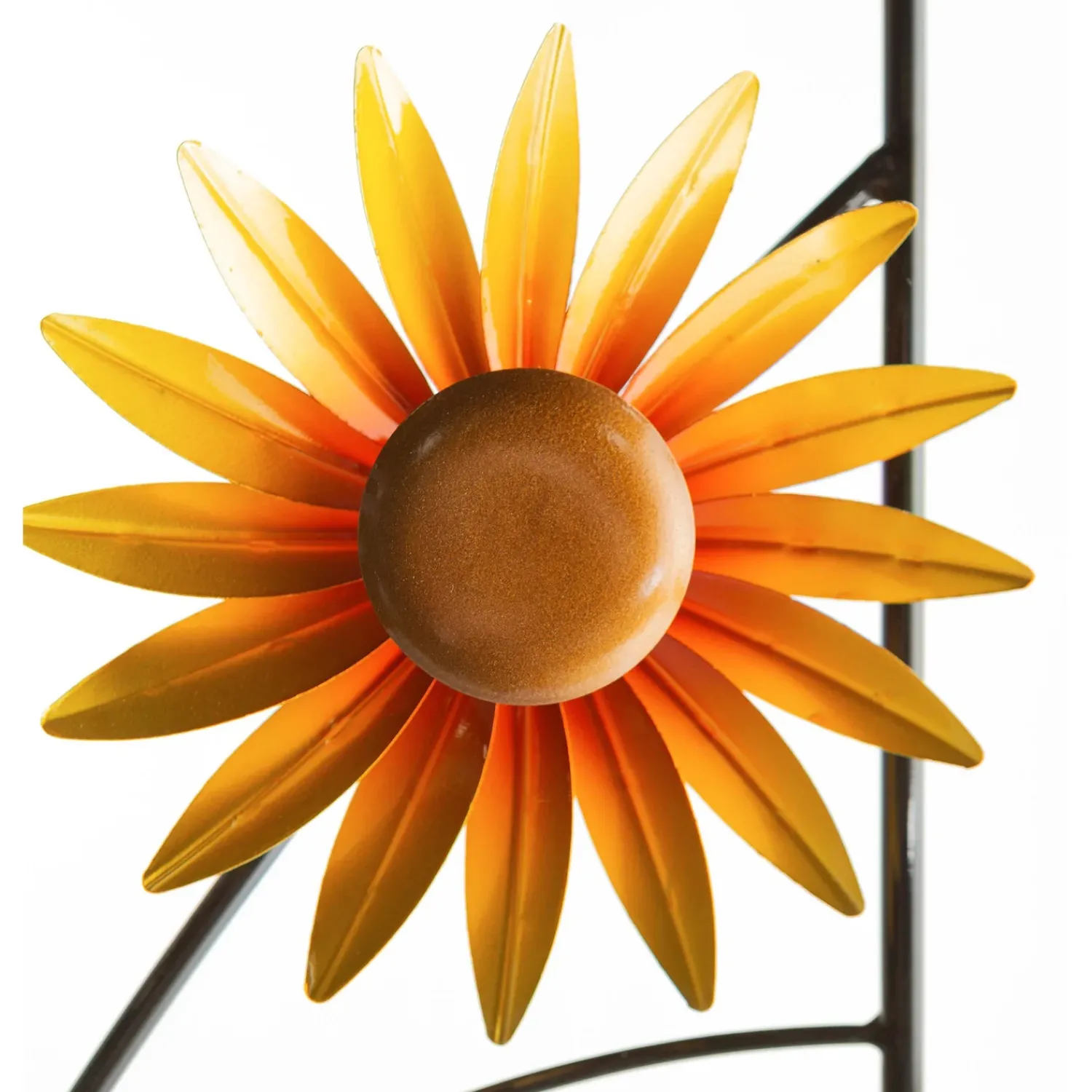 Plow & Hearth Arbors & Trellises>Spinning Sunflower Metal Garden Trellis