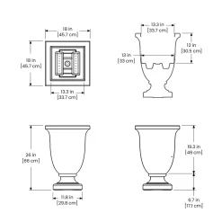 Plow & Hearth Planters & Plant Stands><noscript><img width=