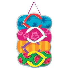 Plow & Hearth Fabric Door Hangers>Stacked Flip Flop Door Decor