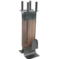 Plow & Hearth Fireplace Tool Sets>Stanton 4-Pc. Fireplace Tool Set with Wood Stand Iron