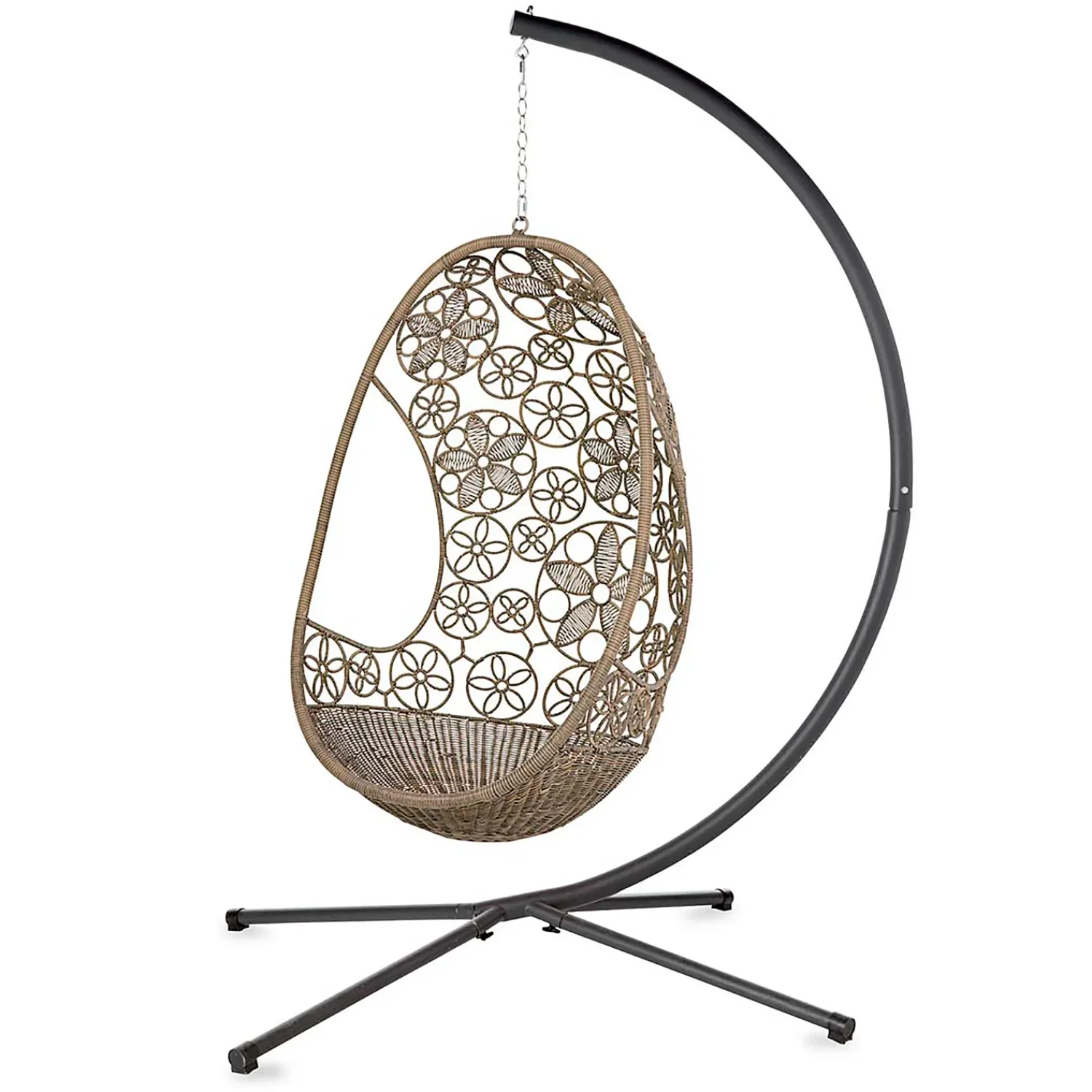Plow & Hearth Outdoor Benches>Steel C-Frame Stand for Hanging Rope Hammock Swing
