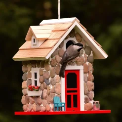 Plow & Hearth Birdhouses>Stone Cottage Birdhouse
