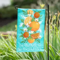 Plow & Hearth Garden Flags>Summer Sunshine Linen Garden Flag