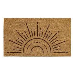 Plow & Hearth Coir Mats>Sun Ray Natural Coir Mat, 30"L x 18"H