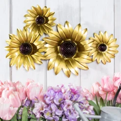 Plow & Hearth Wall Art>Sunflower Metal Wall Décor