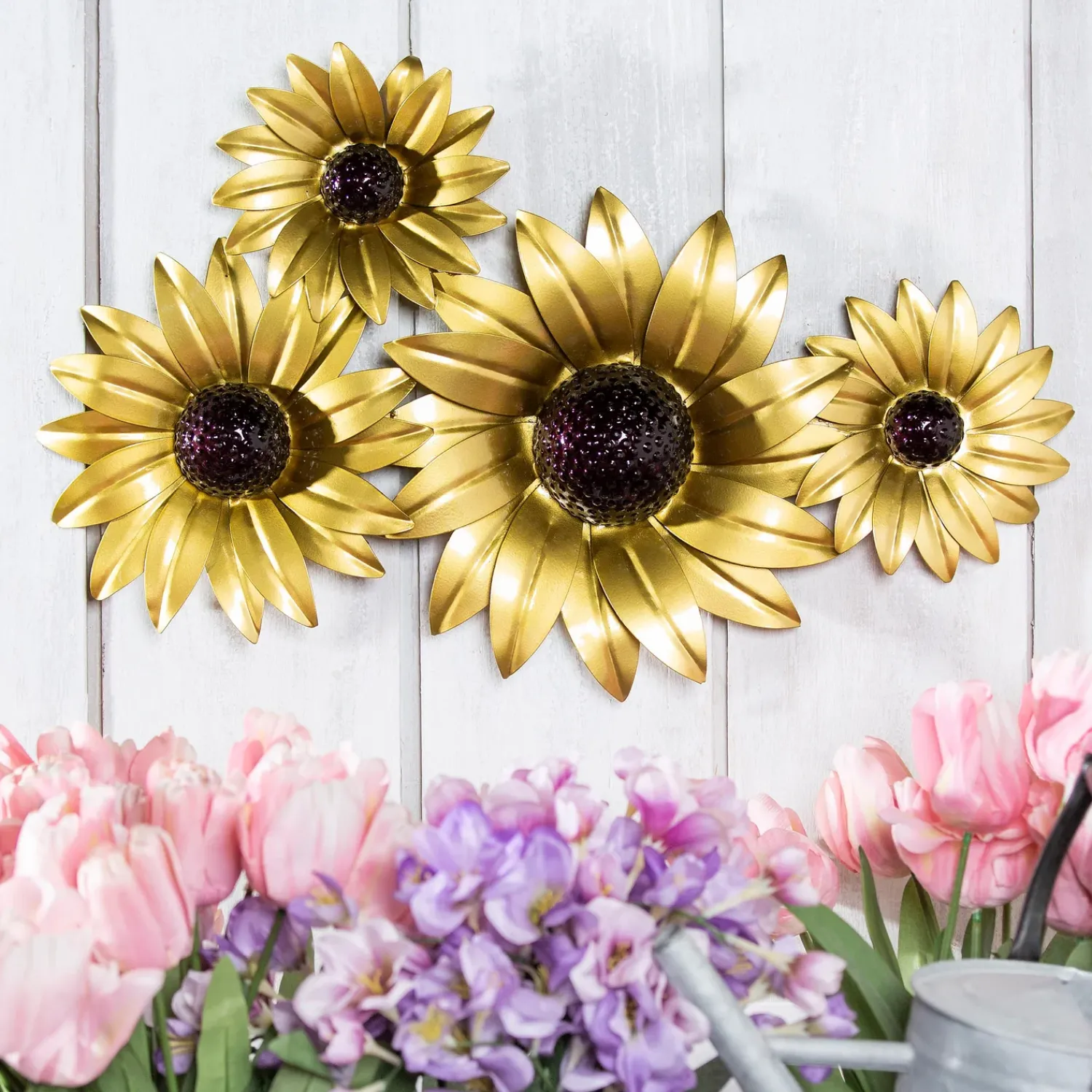 Plow & Hearth Wall Art>Sunflower Metal Wall Décor
