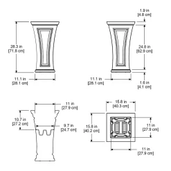Plow & Hearth Planters & Plant Stands><noscript><img width=