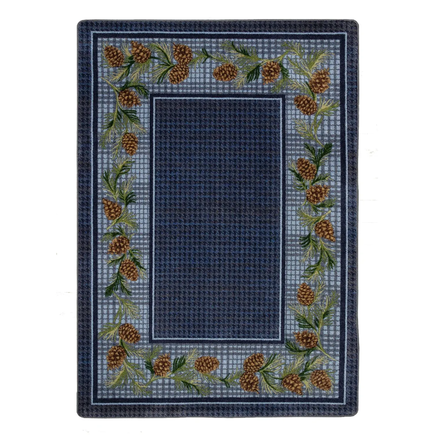 Plow & Hearth Area Rugs|Hearth Rugs>Sweetwater Pine Plaid EnduraStran Area Rug, 3'10" x 5'4"