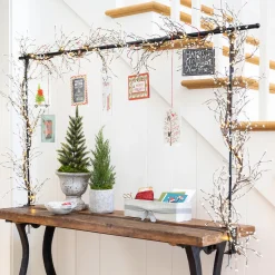 Plow & Hearth Accent Tables|Desks & Console Tables>Tablescape Decorating Adjustable Metal Rod
