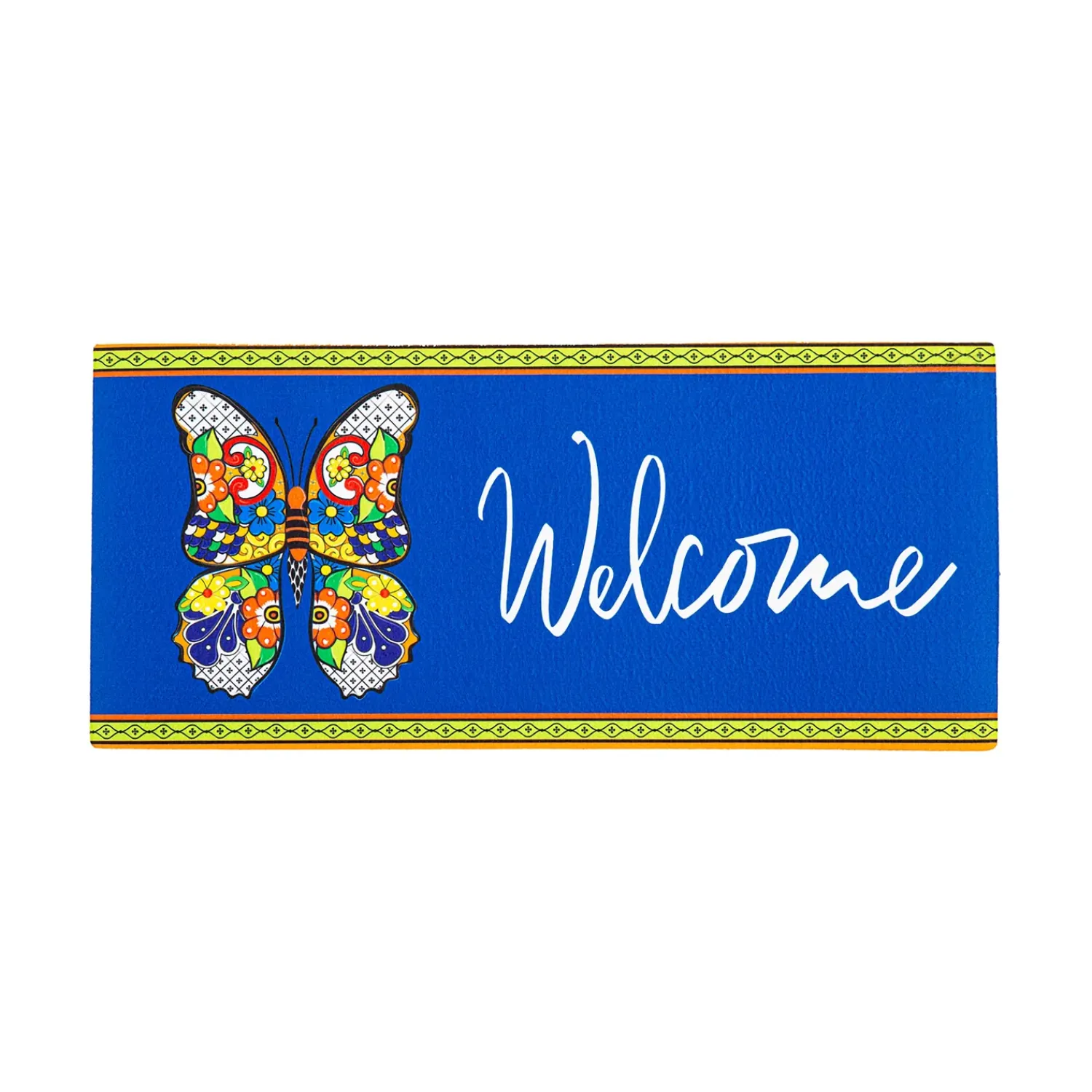 Plow & Hearth Interchangeable Mats>Talavera Butterfly Sassafras Switch Mat