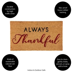 Plow & Hearth Coir Mats>Thankful Coir Mat