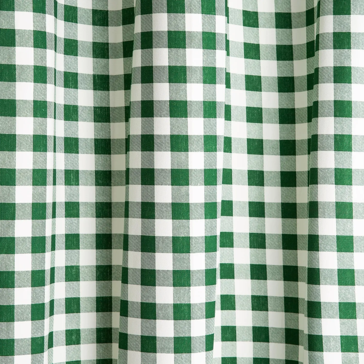 Plow & Hearth Curtain Panels|Insulated Curtains>Thermalogic™ Check Grommet-Top Curtain Pair, 72"L DarkGreen