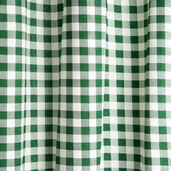 Plow & Hearth Valances|Curtain Panels>Thermalogic Check Tab-Top Valance Curtain, 15"L x 40"W