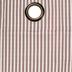 Plow & Hearth Curtain Panels|Insulated Curtains>Thermalogic Insulated Ticking Stripe Grommet Top Curtain Pair, 54"L