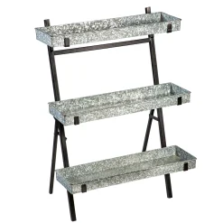 Plow & Hearth Planters & Plant Stands|Chests & Storage Cabinets>3-Tiered Plant Stand