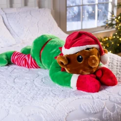 Plow & Hearth Decorative Pillows>Tingle Elf Plush Cuddle Holiday Body Pillow