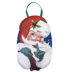 Plow & Hearth Fabric Door Hangers>Traditional Santa Portrait Door Décor