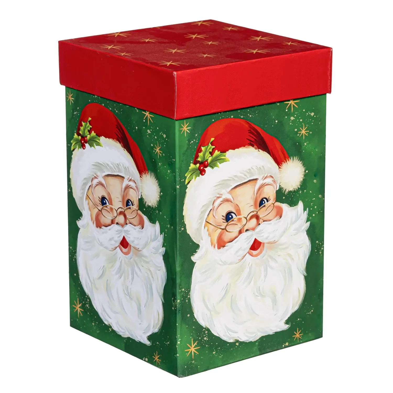 Plow & Hearth Travel Cups>Traditional Santa Travel Cup Ceramic Perfect Cup, Jolly Santa, 17oz, Gift Box