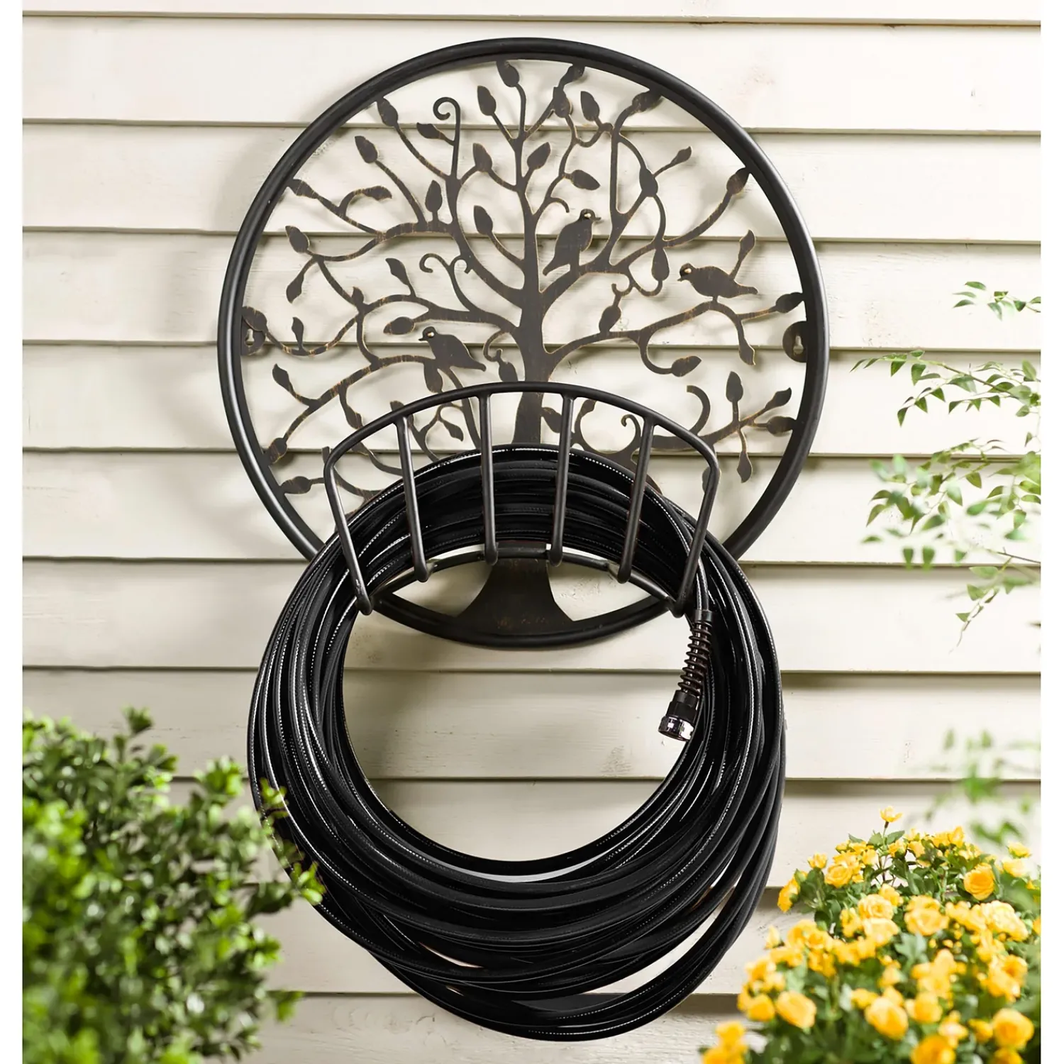 Plow & Hearth Garden Tools & Supplies>Tree of Life Metal Hose Holder