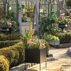 Plow & Hearth Planters & Plant Stands|Arbors & Trellises>Triangular Obelisk Planter