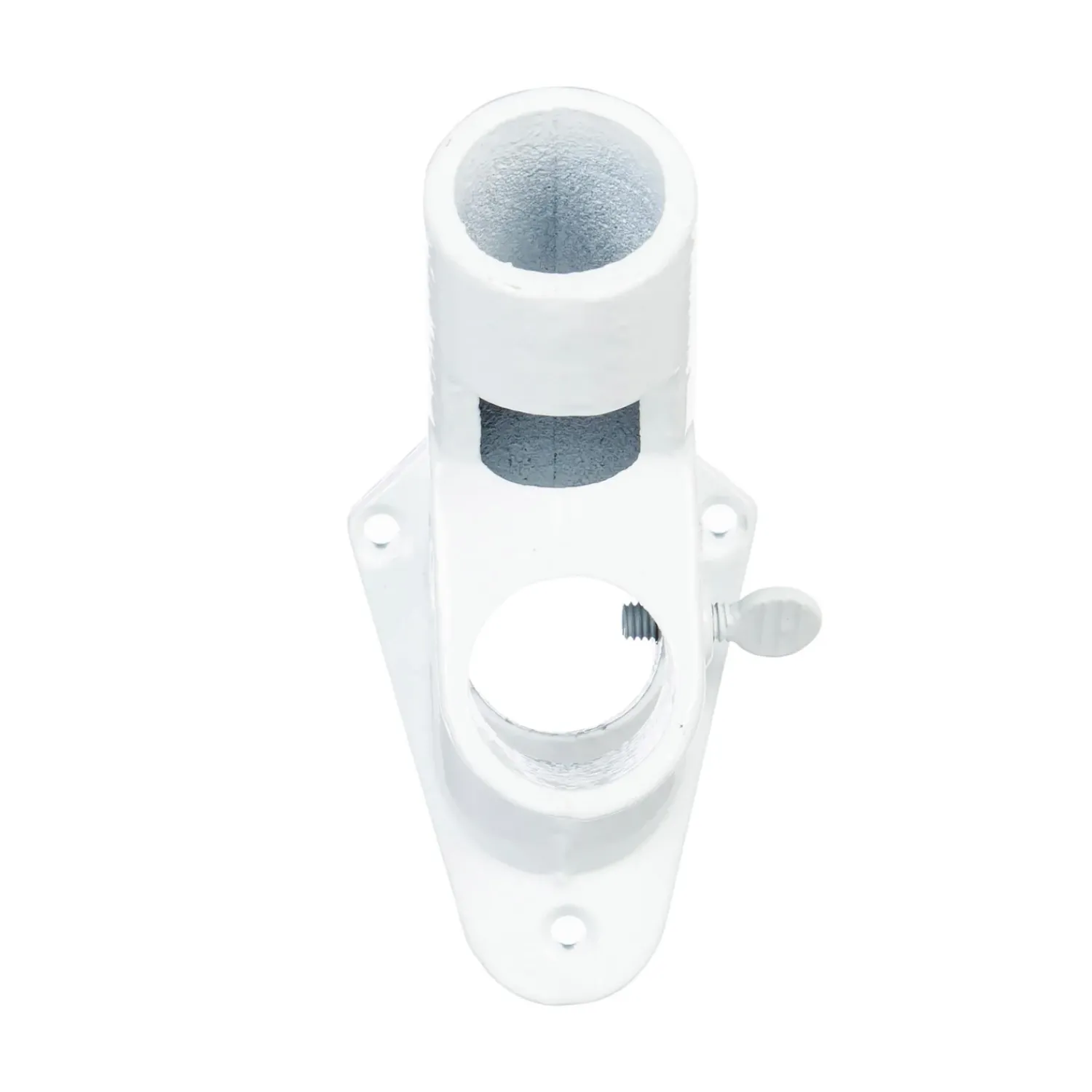 Plow & Hearth Flag Accessories>Two-Position Aluminum House Flag Bracket with White Finish