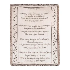 Plow & Hearth Throws & Blankets>USA-Made Amazing Grace Cotton Tapestry Throw