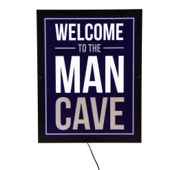 Plow & Hearth Wall Art>USA-Made Lighted Man Cave Wall Décor