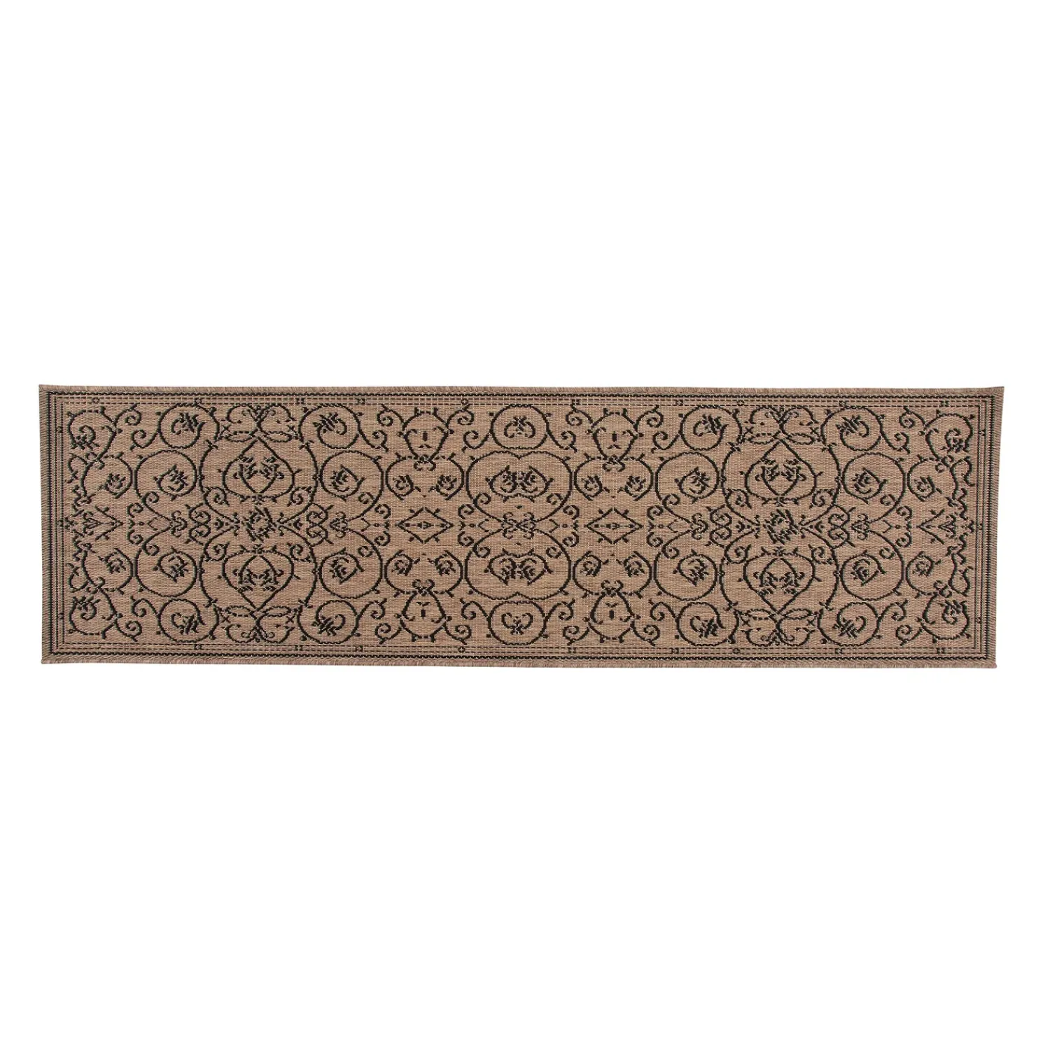 Plow & Hearth Area Rugs>Veranda Scroll Indoor/Outdoor Runner, 2'3"x 7'10"