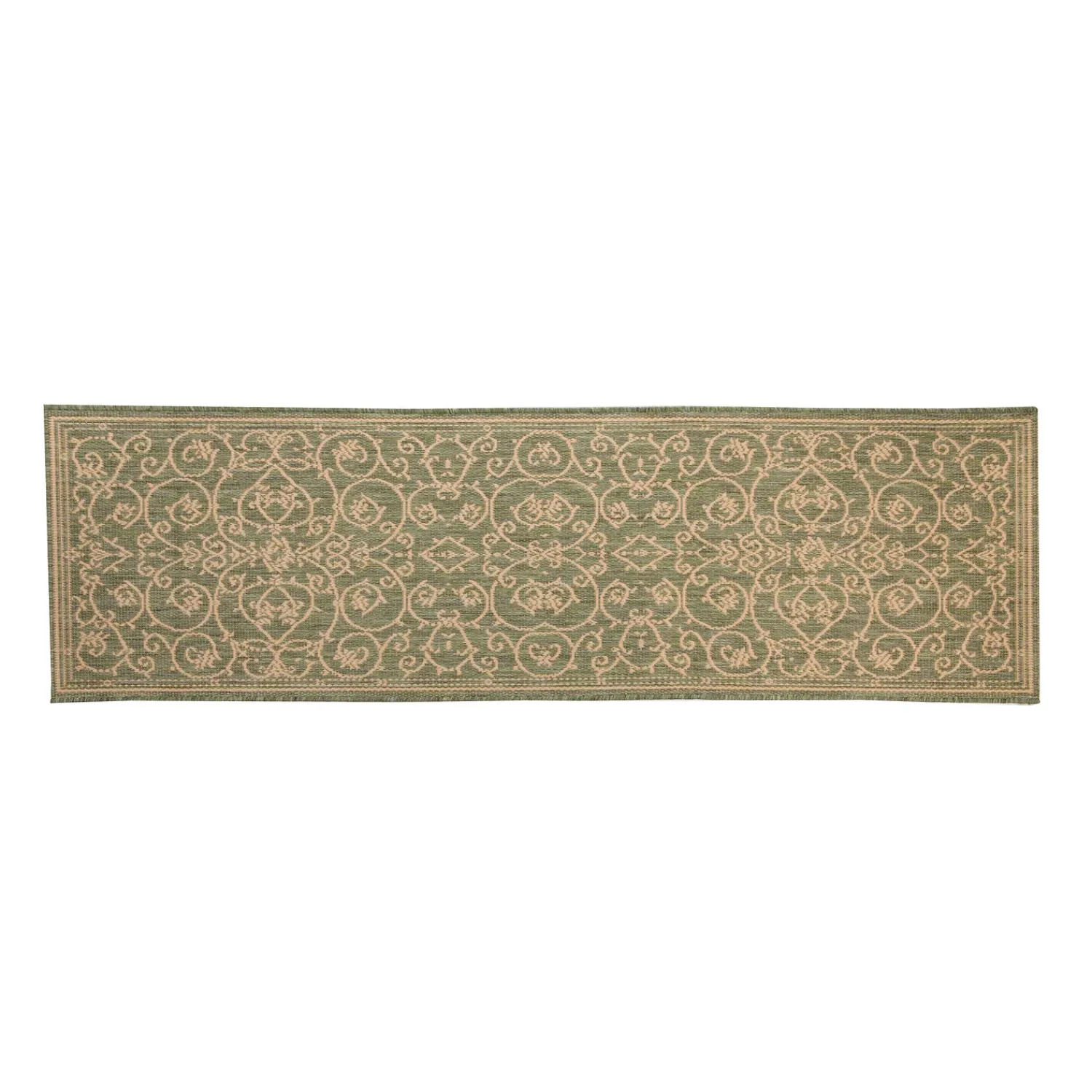 Plow & Hearth Area Rugs>Veranda Scroll Indoor/Outdoor Runner, 2'3"x 7'10"