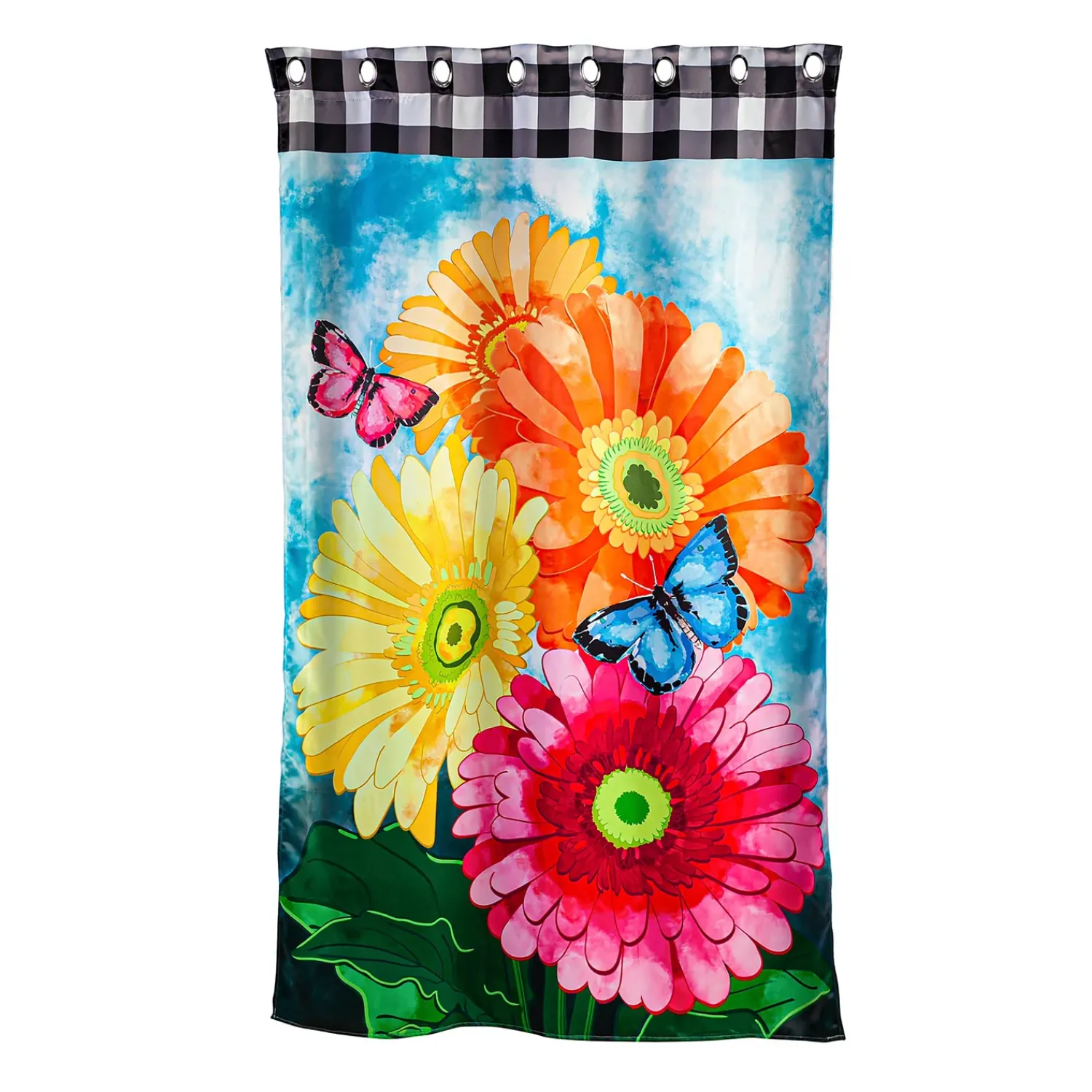 Plow & Hearth Outdoor Curtains>Vibrant Suede Outdoor Curtains, Set of 2