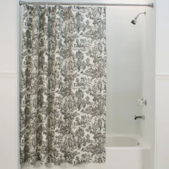 Plow & Hearth Bath Accessories>Victoria Park Toile Cotton Shower Curtain