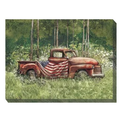 Plow & Hearth Outdoor Wall Art|Wall Art>Vintage Patriot Indoor/Outdoor Canvas Wall Art