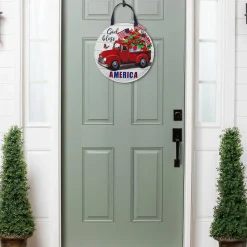 Plow & Hearth Fabric Door Hangers>Vintage Truck America Door Décor